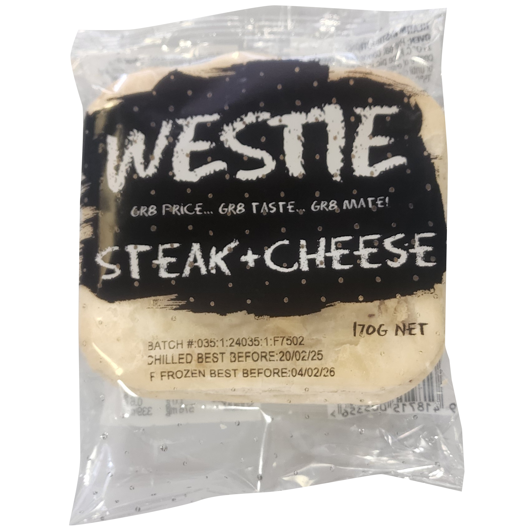 Westie Snack Steak & Cheese Pie 170g x 12